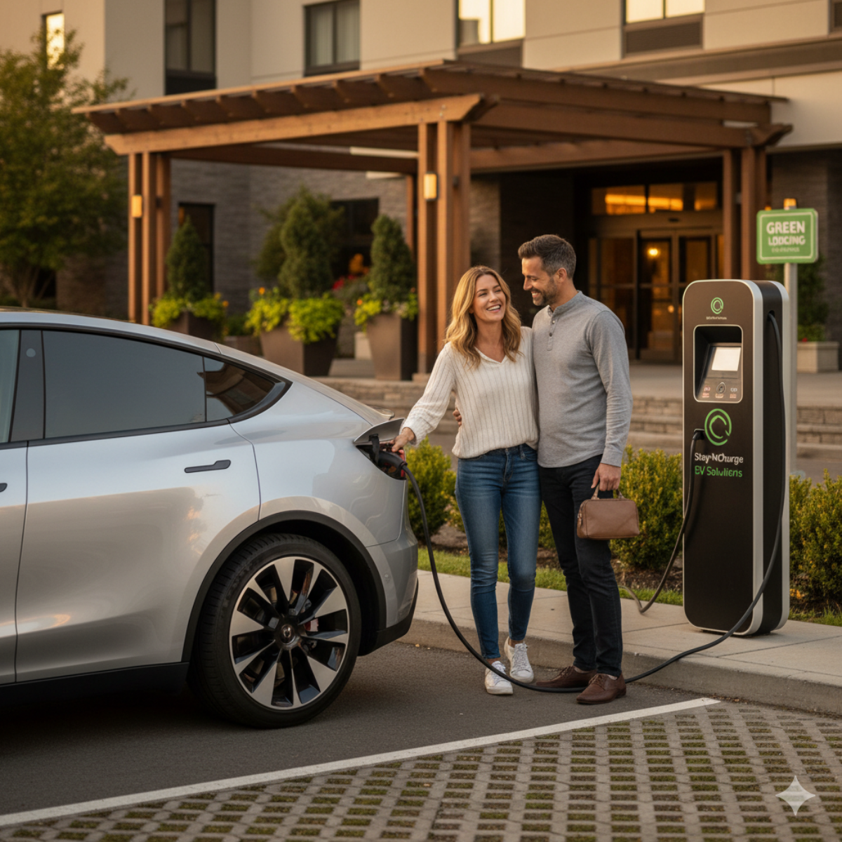 EV charging at hotel or resort property
